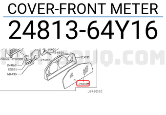 Nissan 2481364Y16 COVER-FRONT METER