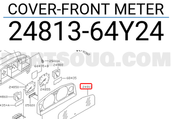 Nissan 2481364Y24 COVER-FRONT METER