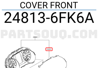 Nissan 248136FK6A COVER FRONT