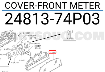 Nissan 2481374P03 COVER-FRONT METER