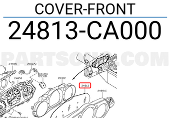 Nissan 24813CA000 COVER-FRONT