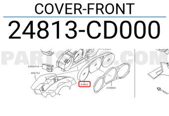 Nissan 24813CD000 COVER-FRONT