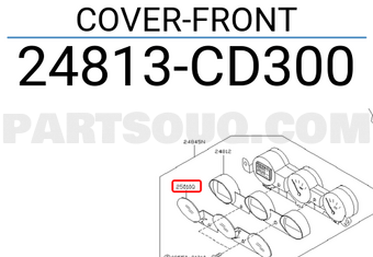 Nissan 24813CD300 COVER-FRONT