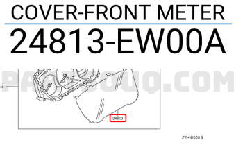 Nissan 24813EW00A COVER-FRONT METER