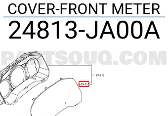 Nissan 24813JA00A COVER-FRONT METER