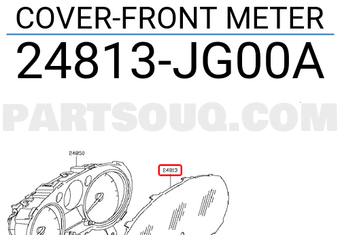 Nissan 24813JG00A COVER-FRONT METER