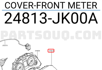 Nissan 24813JK00A COVER-FRONT METER