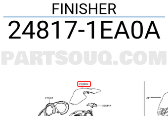 Nissan 248171EA0A FINISHER