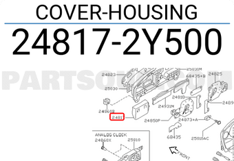 Nissan 248172Y500 COVER-HOUSING