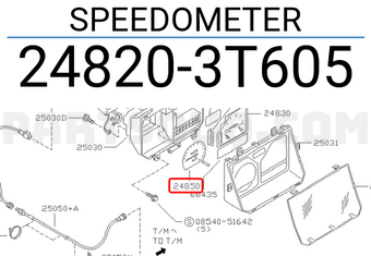 Nissan 248203T605 SPEEDOMETER