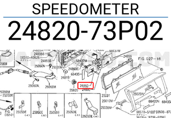 Nissan 2482073P02 SPEEDOMETER