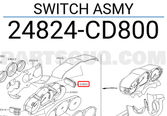Nissan 24824CD800 SWITCH ASMY