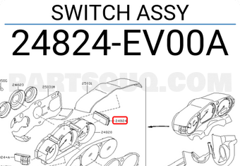 Nissan 24824EV00A SWITCH ASSY
