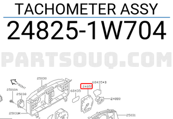 Nissan 248251W704 TACHOMETER ASSY