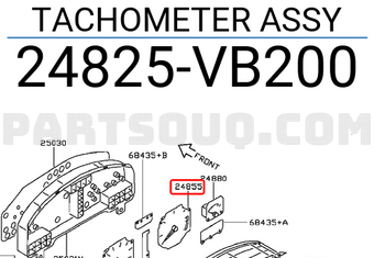 Nissan 24825VB200 TACHOMETER ASSY