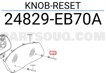Nissan 24829EB70A KNOB-RESET