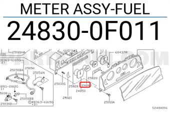 Nissan 248300F011 METER ASSY-FUEL