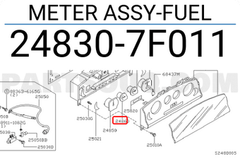 Nissan 248307F011 METER ASSY-FUEL