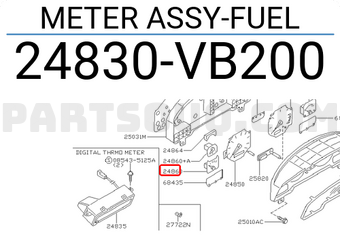 Nissan 24830VB200 METER ASSY-FUEL