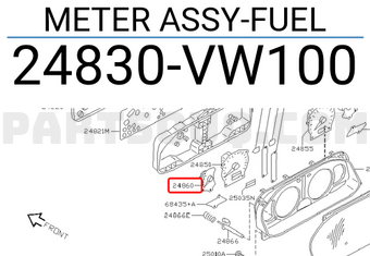 Nissan 24830VW100 METER ASSY-FUEL