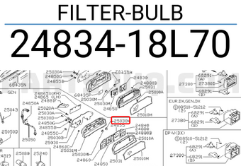 Nissan 2483418L70 FILTER-BULB