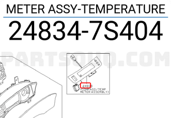 Nissan 248347S404 METER ASSY-TEMPERATURE