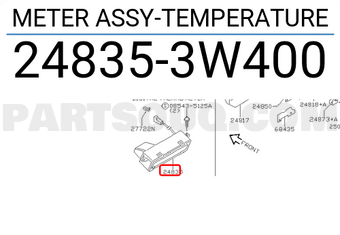 Nissan 248353W400 METER ASSY-TEMPERATURE