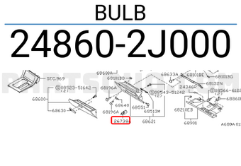 Nissan 248602J000 BULB
