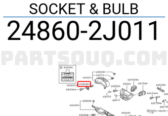 Nissan 248602J011 SOCKET & BULB