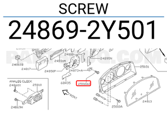 Nissan 248692Y501 SCREW