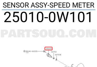 Nissan 250100W101 SENSOR ASSY-SPEED METER
