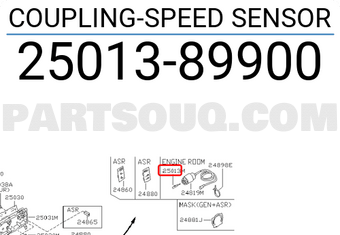 Nissan 2501389900 COUPLING-SPEED SENSOR