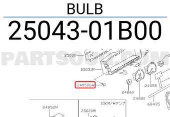Nissan 2504301B00 BULB