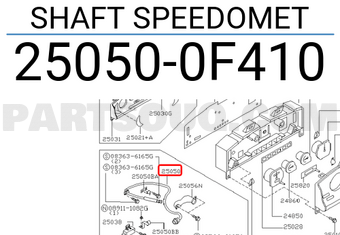 Nissan 250500F410 SHAFT SPEEDOMET