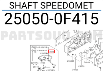Nissan 250500F415 SHAFT SPEEDOMET
