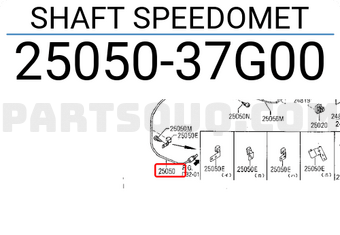 Nissan 2505037G00 SHAFT SPEEDOMET