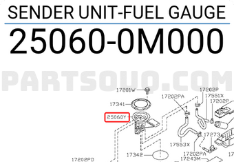Nissan 250600M000 SENDER UNIT-FUEL GAUGE