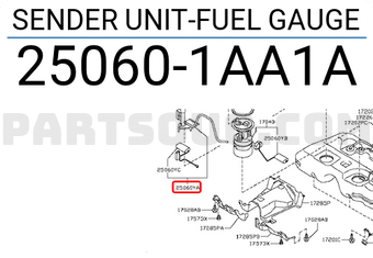 Nissan 250601AA1A SENDER UNIT-FUEL GAUGE