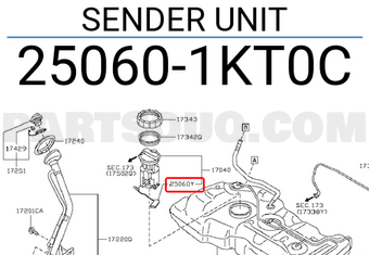 Nissan 250601KT0C SENDER UNIT