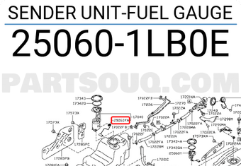 Nissan 250601LB0E SENDER UNIT-FUEL GAUGE