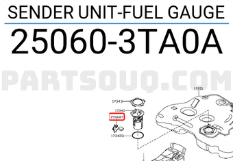 Nissan 250603TA0A SENDER UNIT-FUEL GAUGE