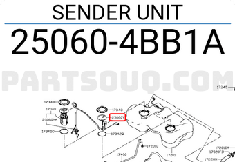 Nissan 250604BB1A SENDER UNIT