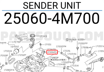 Nissan 250604M700 SENDER UNIT