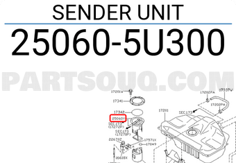 Nissan 250605U300 SENDER UNIT
