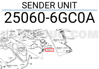 Nissan 250606GC0A SENDER UNIT