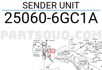 Nissan 250606GC1A SENDER UNIT