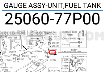 Nissan 2506077P00 GAUGE ASSY-UNIT,FUEL TANK