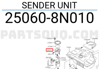 Nissan 250608N010 SENDER UNIT