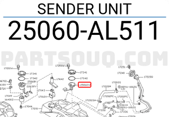 Nissan 25060AL511 SENDER UNIT