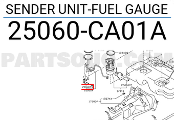 Nissan 25060CA01A SENDER UNIT-FUEL GAUGE